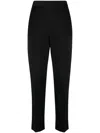 Moncler Low-rise Tailored Trousers In Black