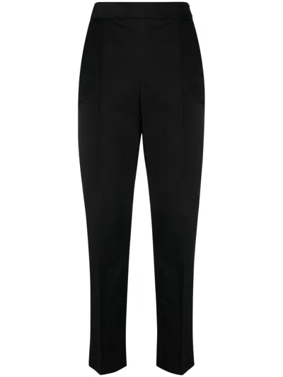 Moncler Low-rise Tailored Trousers In Black