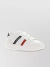 Moncler Low Top Sneakers Block Design Contrast Heel In White