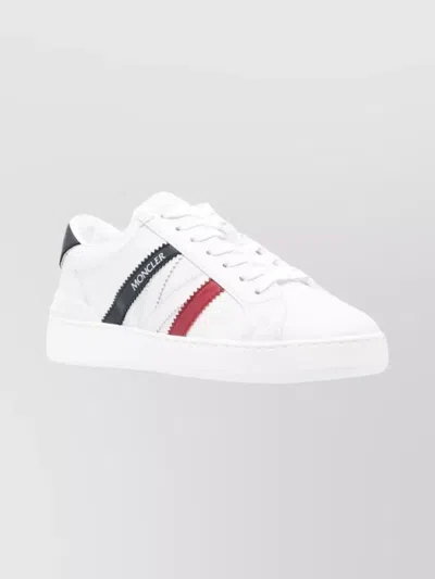 Moncler Low Top Sneakers Contrasting Panels In White