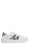 Moncler Monaco Bicolor Low-top Sneakers In White
