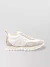 Moncler Pacey Sneakers In Nylon And Suede Leather. In Multi