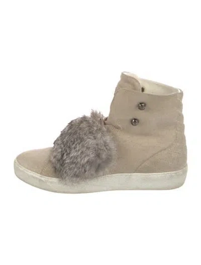 Pre-owned Moncler Lucille Sneakers In Neutral