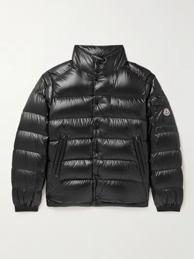 Moncler Lule Logo-appliquéd Quilted Shell Down Jacket In Black