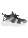 Moncler Low-top Sneakers Lunarove Calfskin In Charcoal