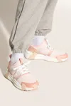 Moncler Lunarove Panelled Sneakers In Pink