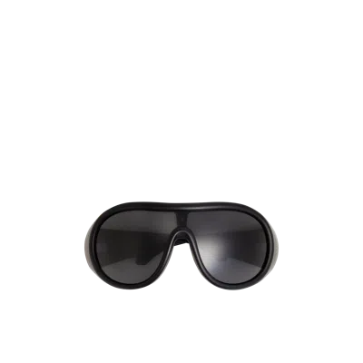 Moncler Lunettes De Soleil Aviateur Cloche In Black