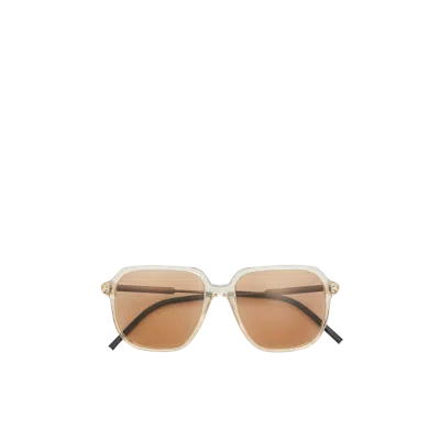 Moncler Lunettes De Soleil Aviateur Cylin In White