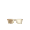 Moncler Claro Squared Sunglasses Beige In Beige