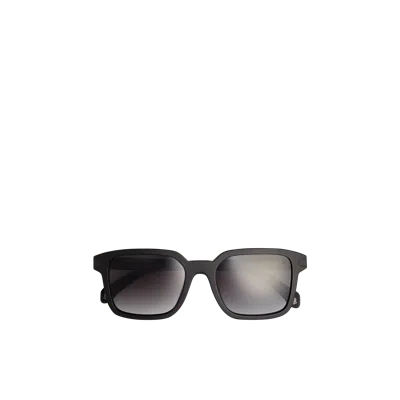 Moncler Quaderna Squared Sunglasses Black