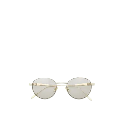 Moncler Lunettes De Soleil Rondes Subtila In Beige