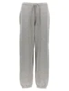 Moncler Grey Cotton Blend Joggers In Gray