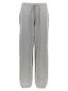Moncler Grey Cotton Blend Joggers In Gray