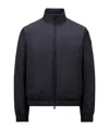 Moncler Diounes Reversible Short Down Jacket In Blue