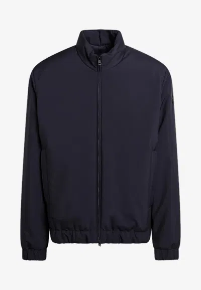Moncler Luserna High-neck Padded Jacket In Blue
