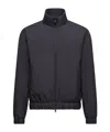 Moncler Luserna Short Down Jacket In Blue