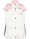 Moncler Off-white Luzule Down Vest In Neutrals