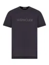 Moncler Logo Crewneck T-shirt In Blue