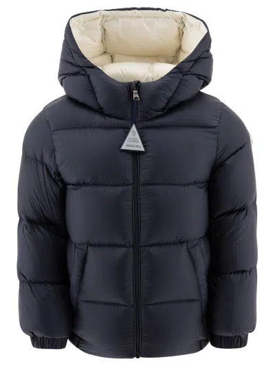 Moncler Kids' Macaire Logo Patch Jacket In Black