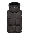 Moncler Macareux Down Vest In Black