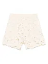 Moncler Shorts Aus Makramee In Neutrals