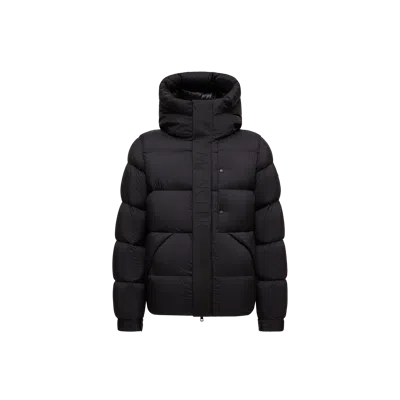 Moncler Madeira Hooded Short Down Jacket, Men, Black, Size: 5