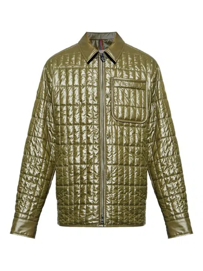 Moncler Madiere Shirt Jacket In Green