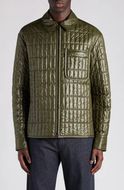 MONCLER MONCLER MADIERE VERTICAL QUILTED SHIRT JACKET