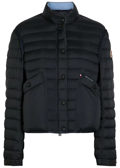 Moncler Madulains Padded Shell Bomber Jacket In Blue