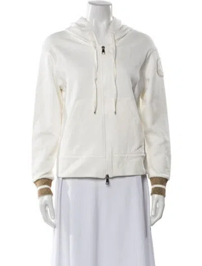 Pre-owned Moncler Maglia Cardigan Blazer In White