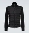 Moncler Padded Zip-up Cardigan Clothing In Black