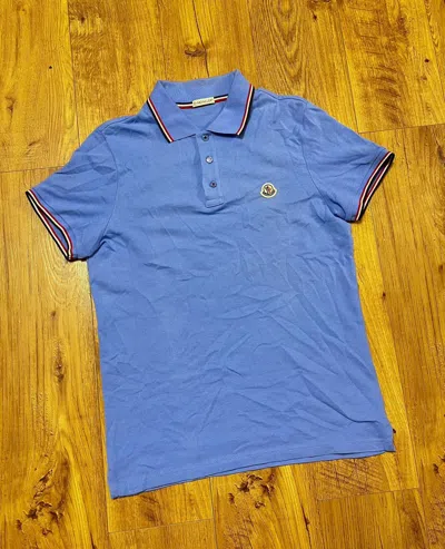 Pre-owned Moncler Maglia Polo In Blue