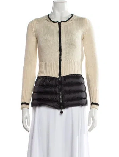Pre-owned Moncler Maglione Tricot A La Coreana Down Down Jacket