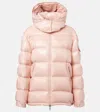 Moncler Womens Pink Maire Hooded Shell-down Jacket Xs In Pink