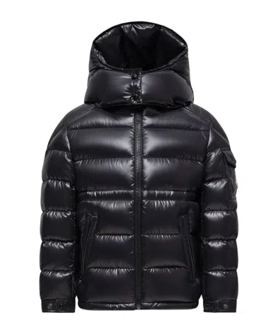 Moncler Maire Hooded Down Jacket In Black
