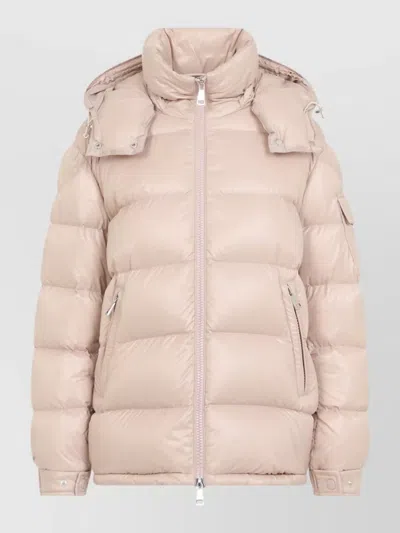 Moncler Maire Hooded Jacket Padded Design In Neutral
