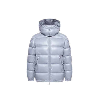 Moncler Maire Hooded Short Down Jacket, Women, Blue, Size: 5