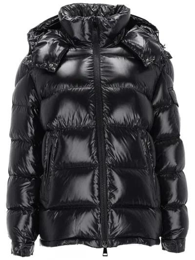 Moncler Badyf Hooded Down Jacket In Black