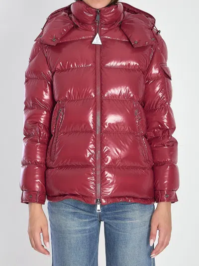 Moncler Maire Puffer Jacket With Hood In Red