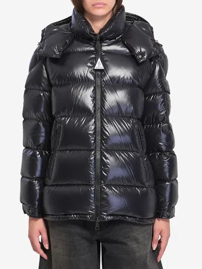 Moncler Maire Puffer Jacket With Hood In Black