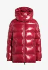 Moncler Ruby Jacket In Lacquered Nylon In Black
