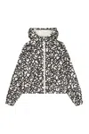 Moncler Maisha Hooded Techno Fabric Raincoat In White