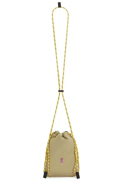 Moncler Makaio Cross Body Bag In Brown