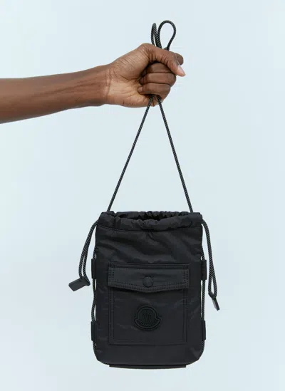 Moncler Makaio Logo-patch Crossbody Bag In Black