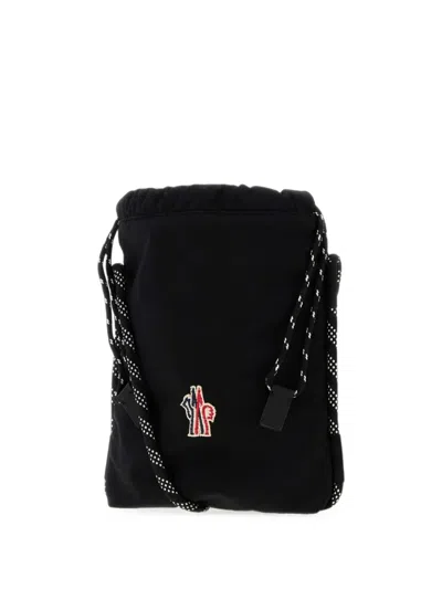 Moncler Makaio Logo-patch Messenger Bag In Black