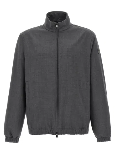 Moncler Malavat Casual Jackets And Parka Gray