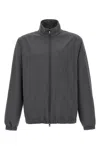 Moncler Cuffed High Collar Jacket In Black