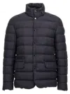 Moncler Men's Straight Cut Down Jacket With Concealed Hood