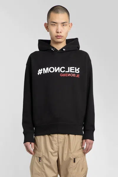 MONCLER FELPA CON CAPPUCCIO IN COTONE CON LOGO SPECCHIATO