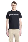 Moncler Man Black T-shirts & Tank Tops In Black